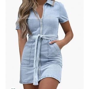 Light Blue Denim Dress